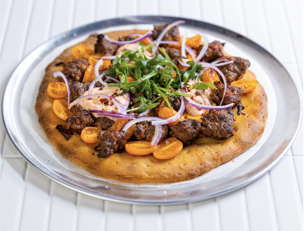 Beefed Up Harissa Protein Pizza - Peppercorn