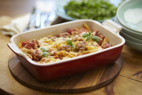 cheesy pasta bake